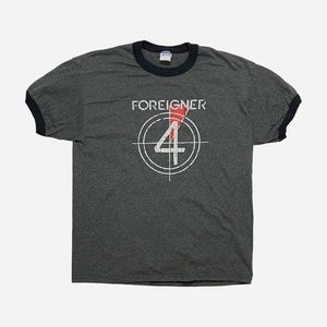 Vintage Foreigner Unisex Ringer T-Shirt